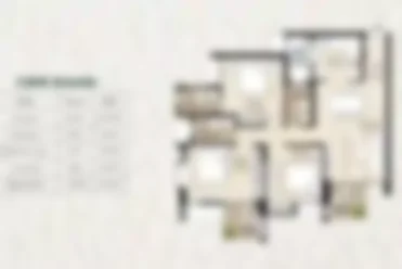 Spacious 3 BHK floor plan preview at The Hallmark